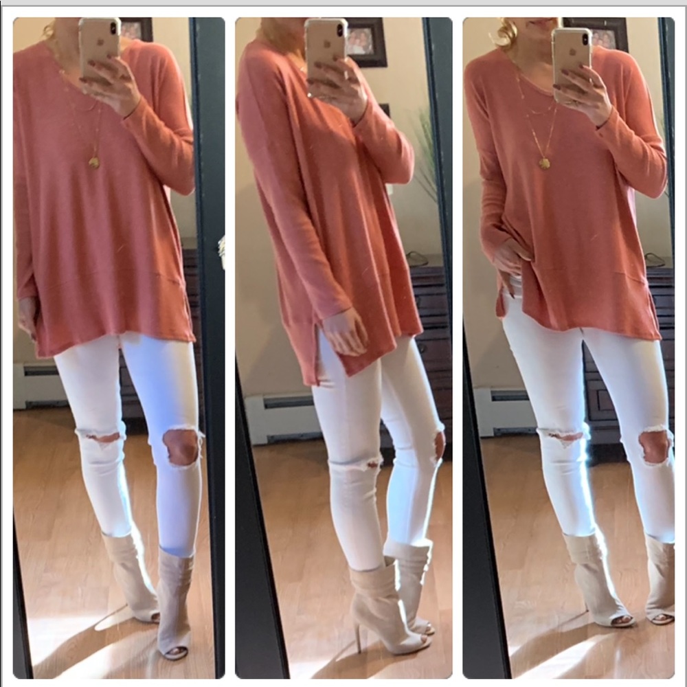 New๐Gorgeous soft ribbed sleeve top - Picture 1 of 8